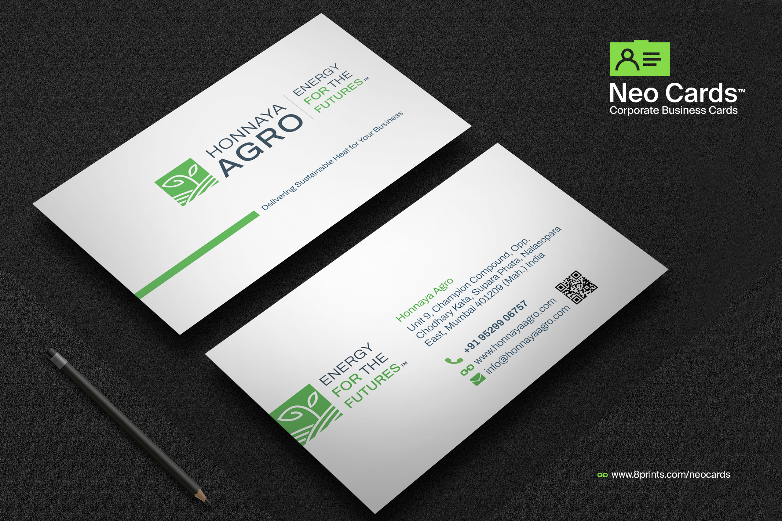 Neo Corporate Business Cards, Business Card Printing, Visiting Card Printing Online, 8Prints, Mumbai India